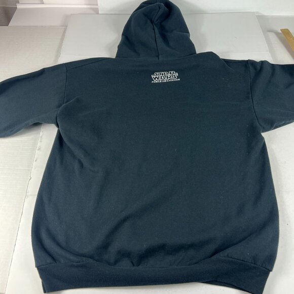 2015 Star Wars The Force Awakens Sweatshirt Adult Large Black Faded Hoodie Movie - Picture 10 of 15